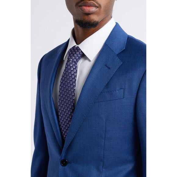 Emporio Armani G Line Regular Fit Notch Lapel Wool Suit Jacket NEW - Picture 2 of 13